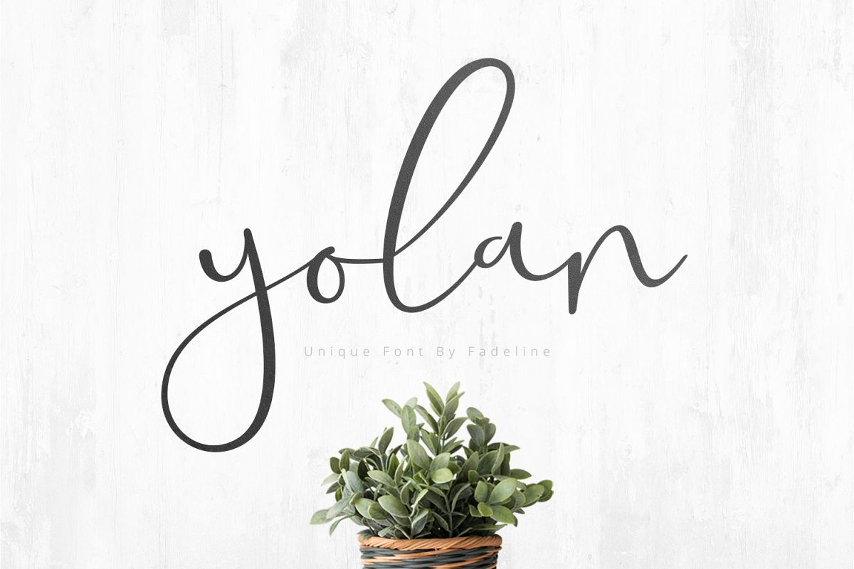 Yolan Unique Font example image 1