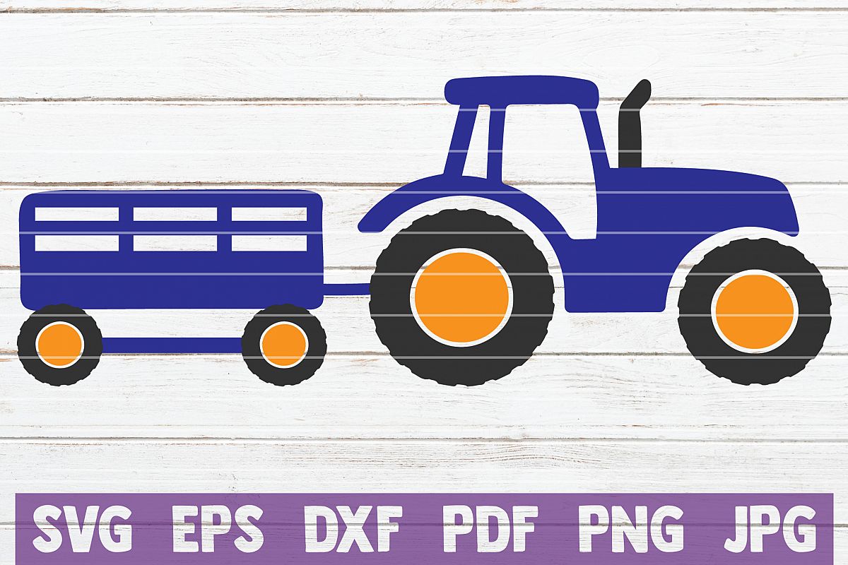 Tractor SVG Cut File | commercial use example image 1