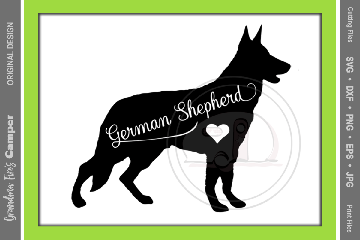 Download German Shepherd SVG, GSD Standing, German Shepherd Dog ...