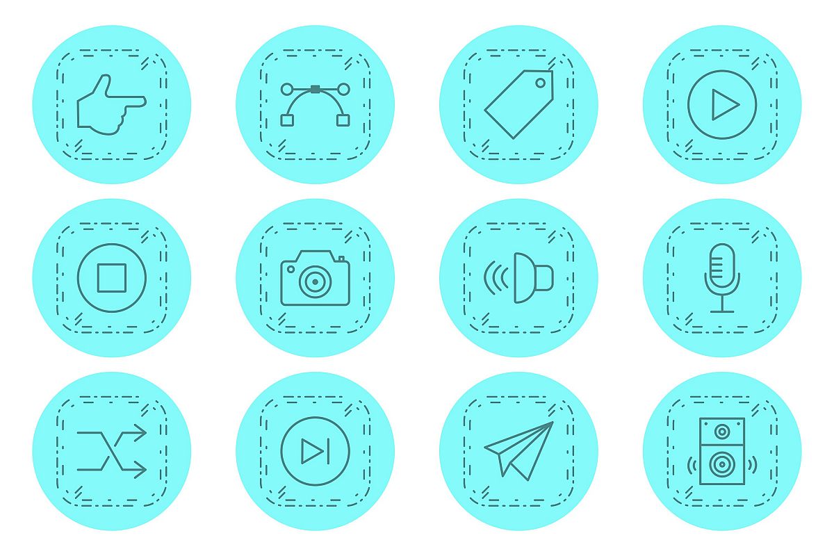 Set Of Multimedia Icons example image 1