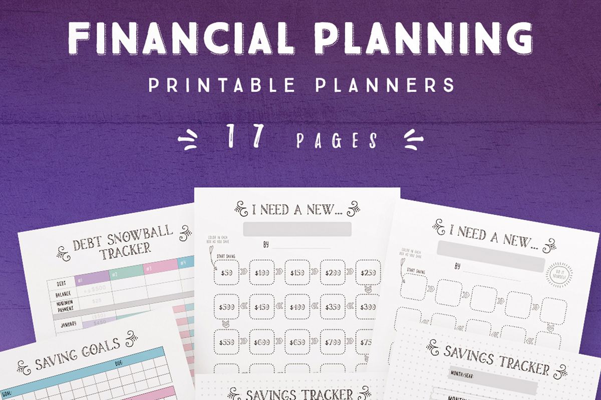 financial planning printables 17 pages financial planning calendar