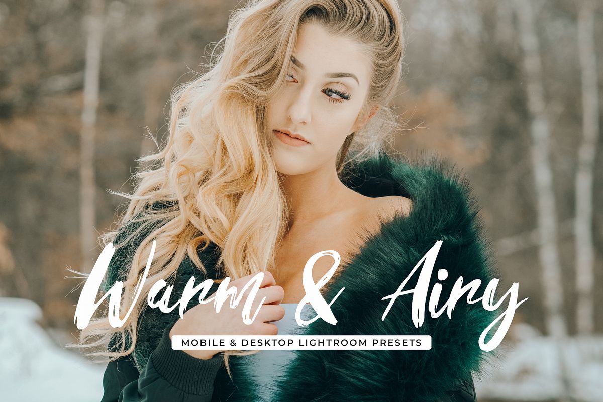 Warm & Airy Mobile and Desktop Lightroom Presets Collections example image 1