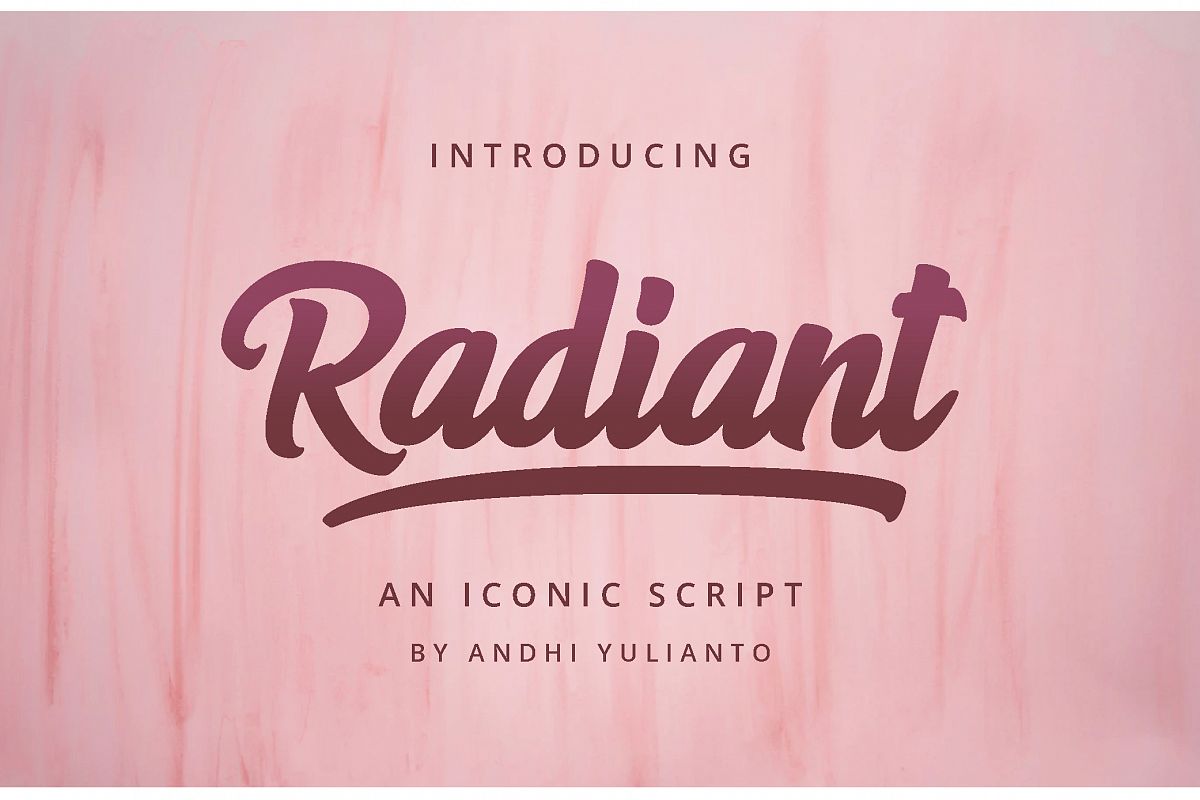 Radiant Iconic Script example image 1