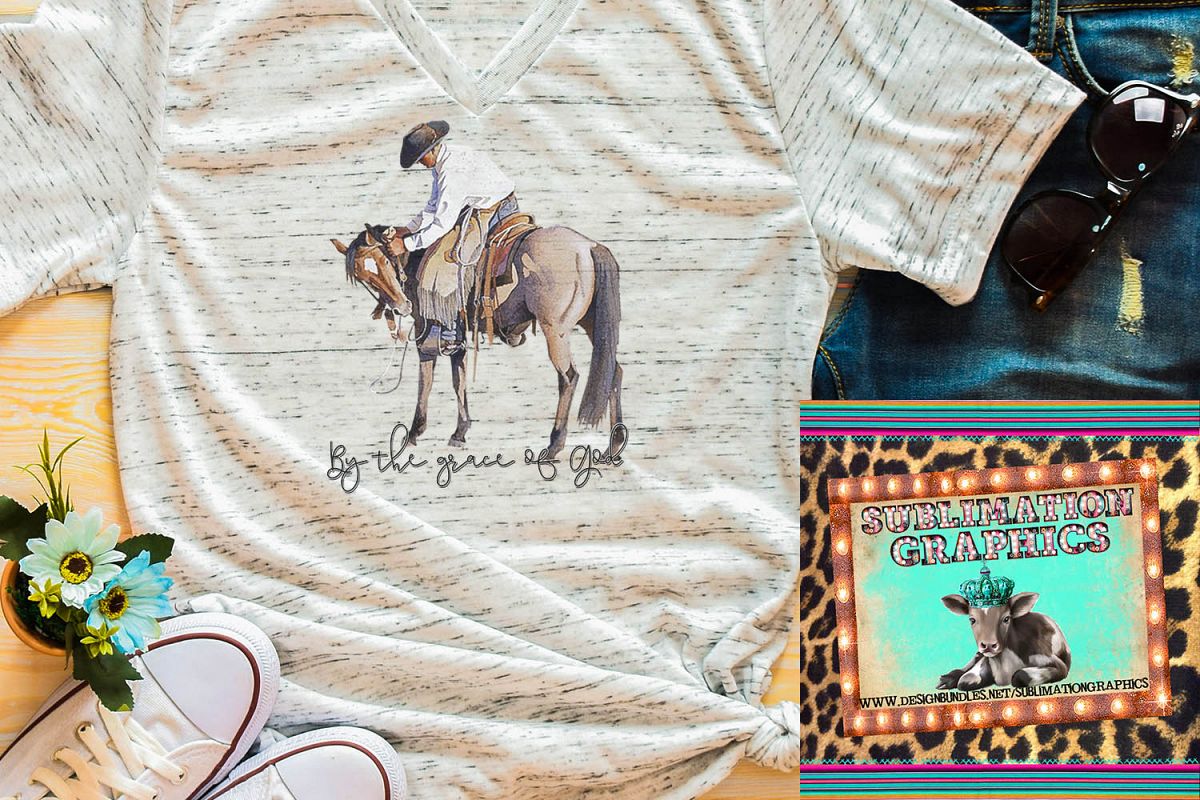 By the Grace of God Sublimation Digital Download example image 1