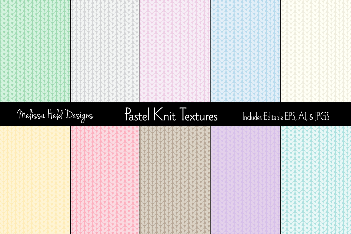 Pastel Knit Textures example image 1