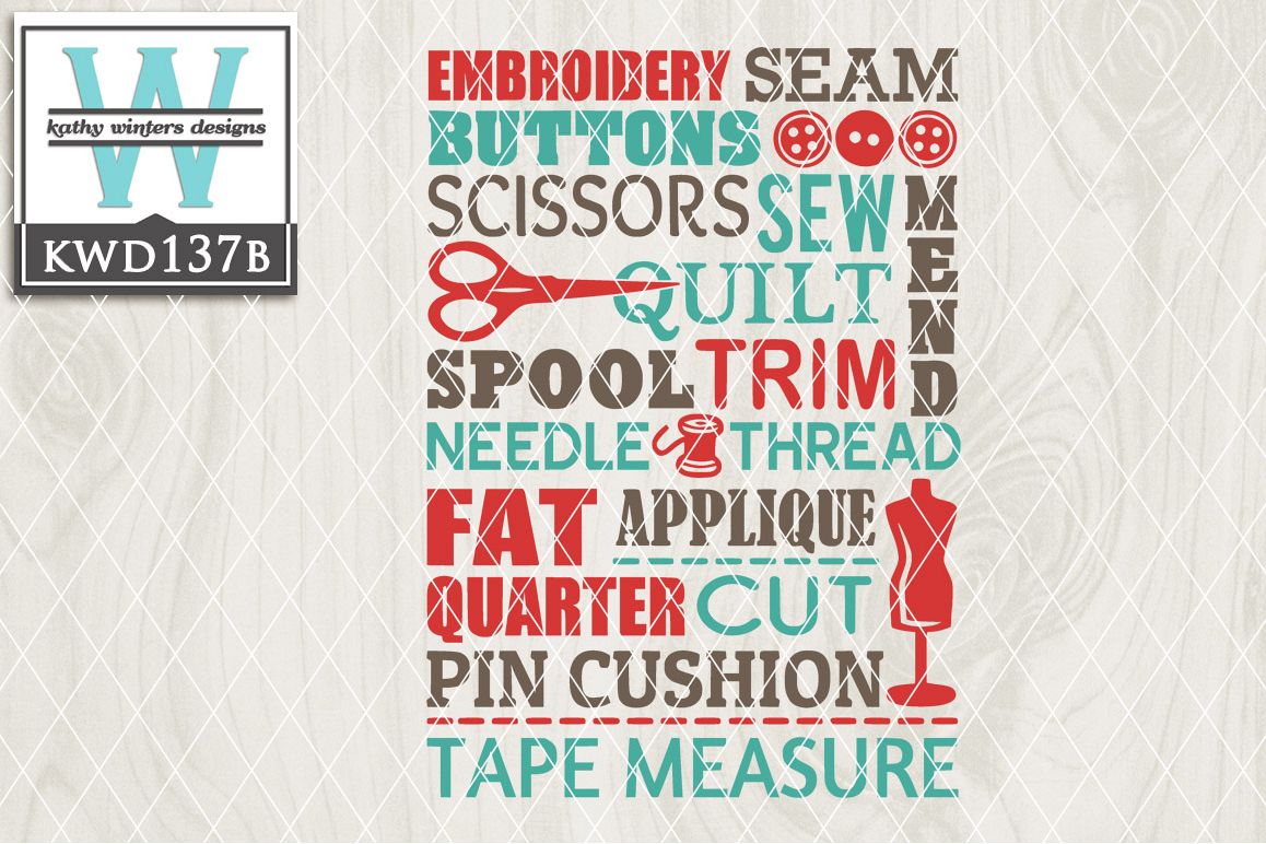 Sewing Cutting File KWD137B example image 1