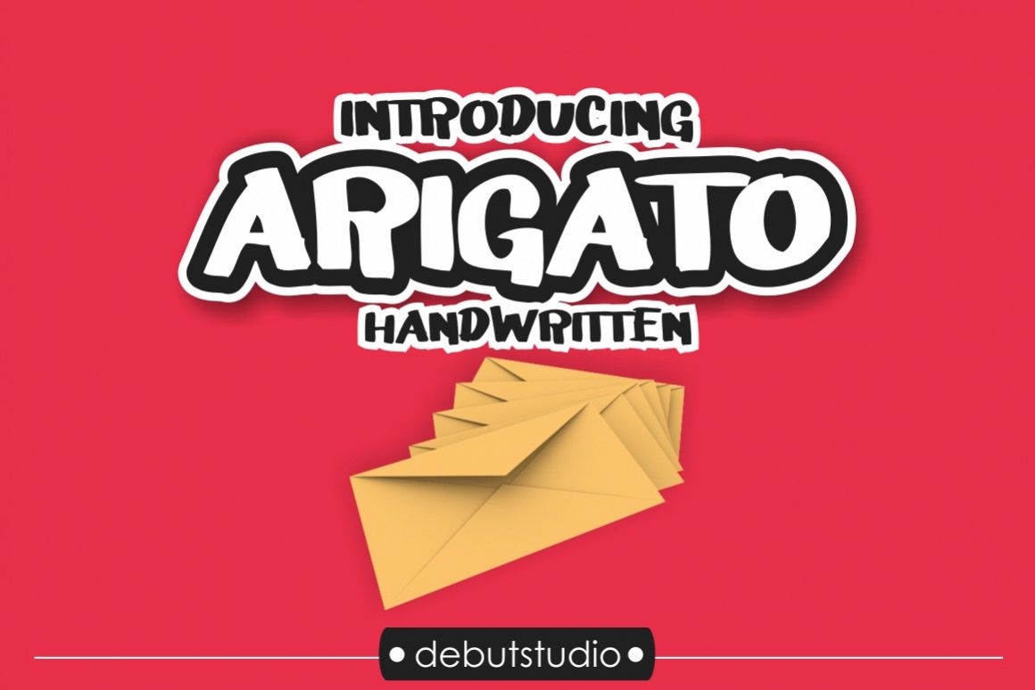 Arigato Handwritten Font - Cover