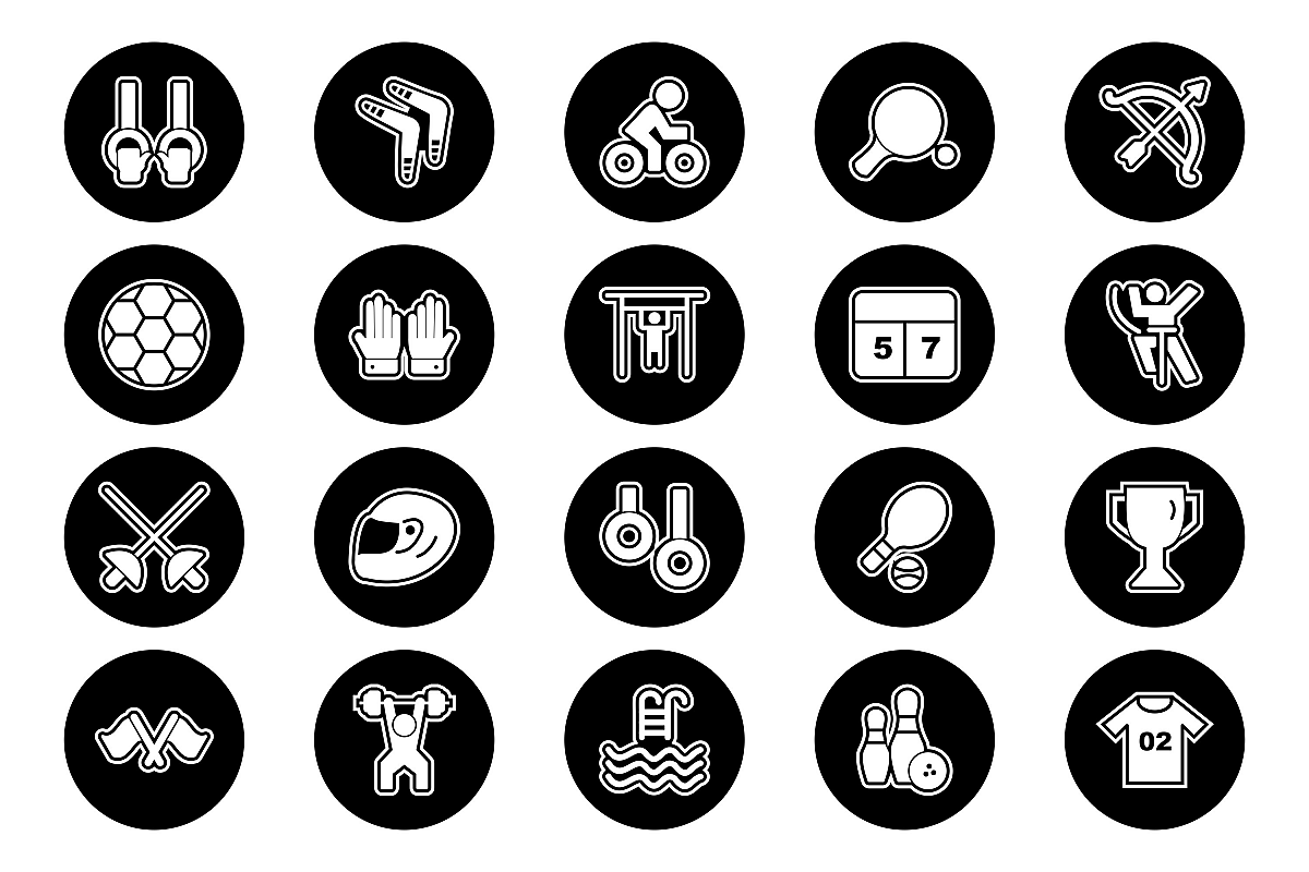 Set Of Sports And Game Icons example image 1