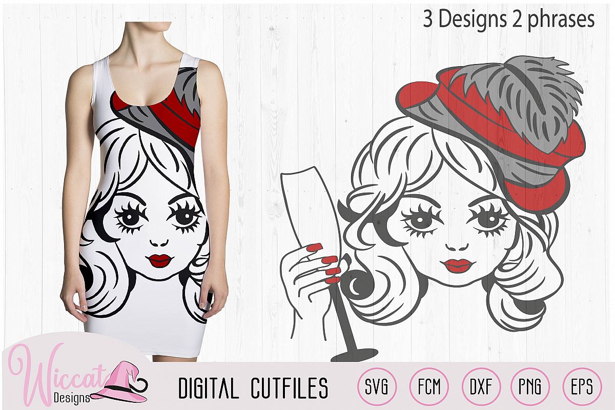 Download Cheers vintage Girl face, new year teen svg, (47015 ...