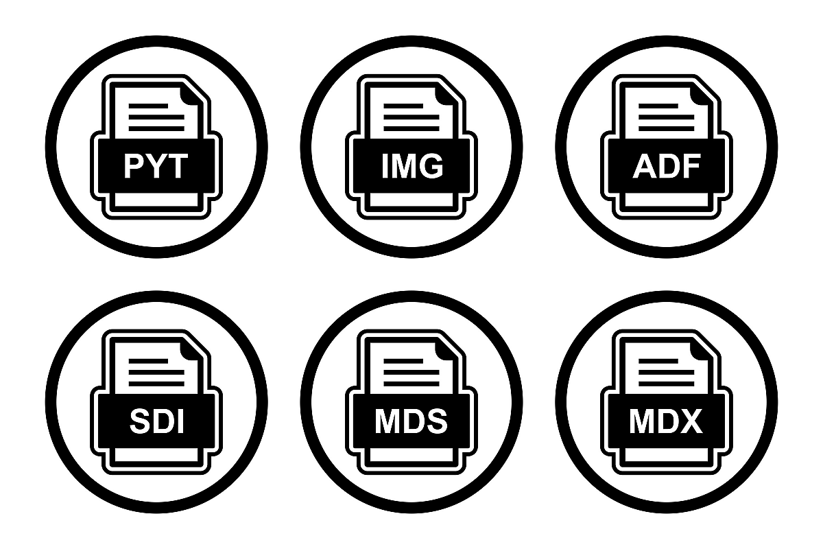 Set Of File Formats Icons example image 1