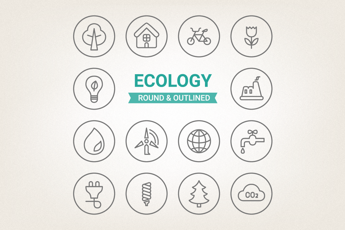 Circle Eco Icons example image 1