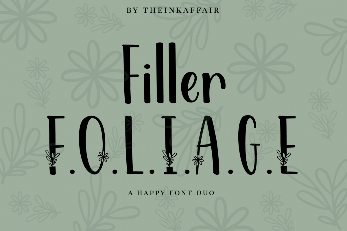 Filler Foliage - A Happy Font Duo example image 1