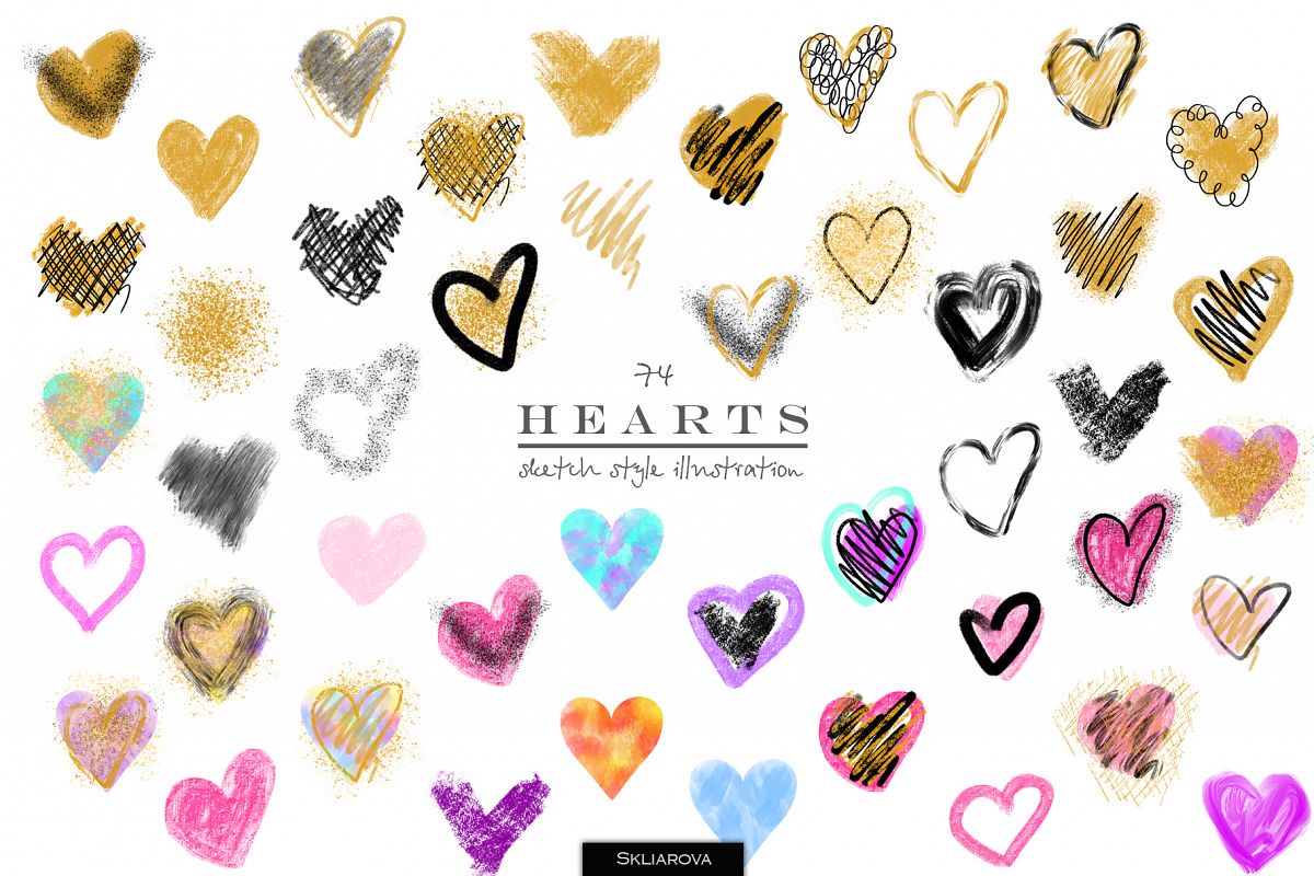 Stylish hearts example image 1