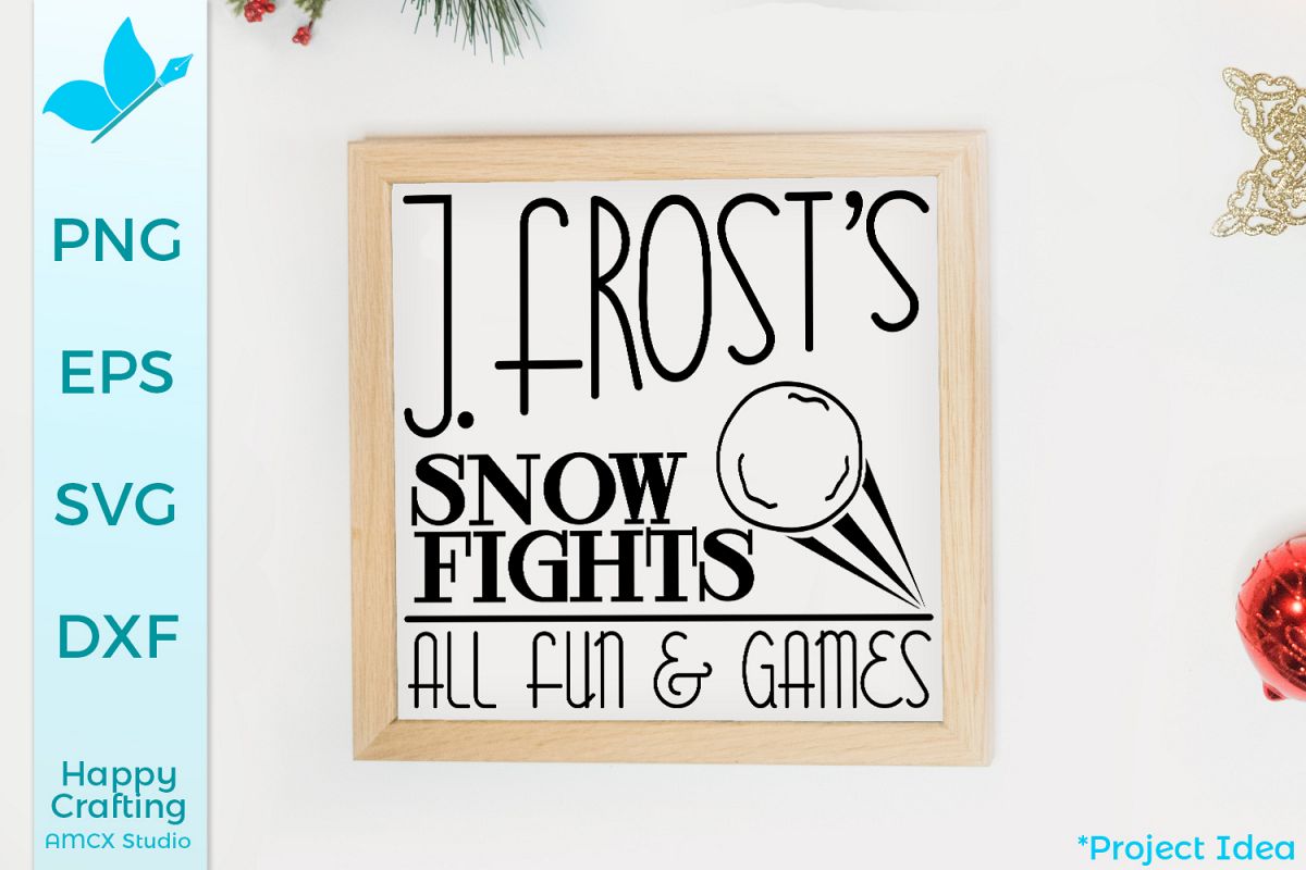 Jack Frost's Snow Fights - A Winter Sign Craft File example image 1