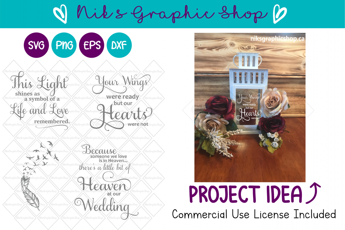 Lantern Svg, This Light Svg, Loving Memory Svg, Wedding Svg example image 1