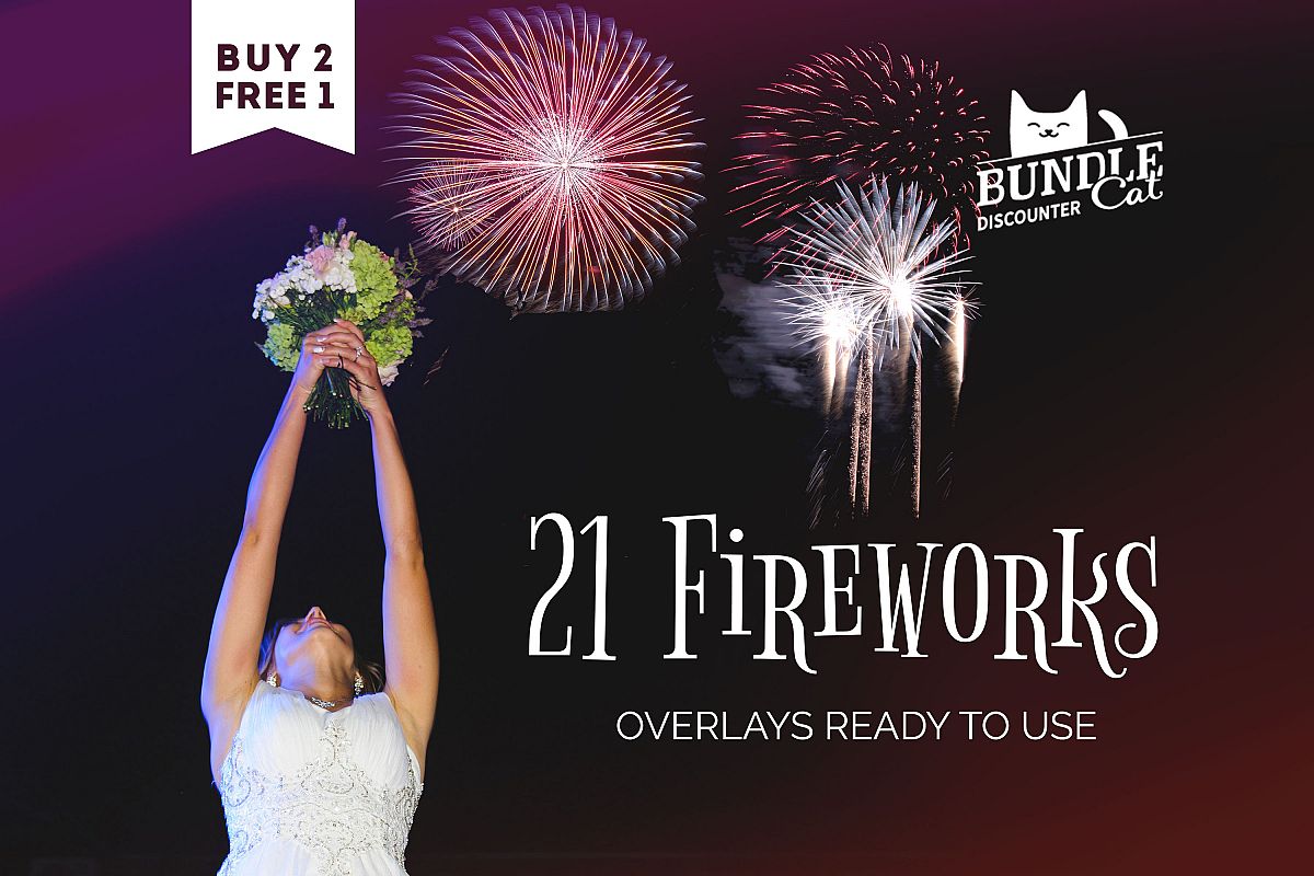 21 Firework Photo Overlays example image 1