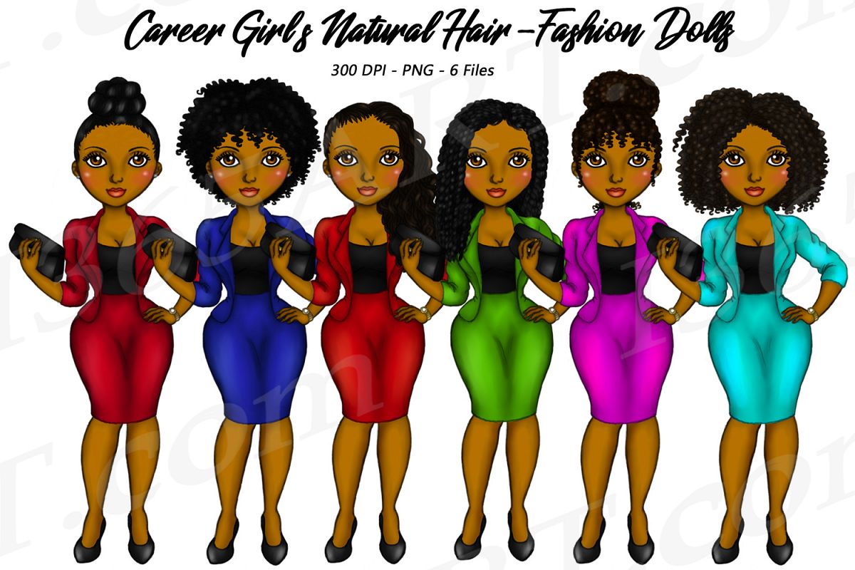 Career Girls Natural Hair Clipart Girl Black Girl Dolls