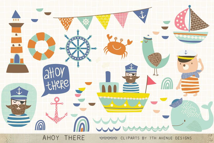 Ahoy There Cliparts example image 1