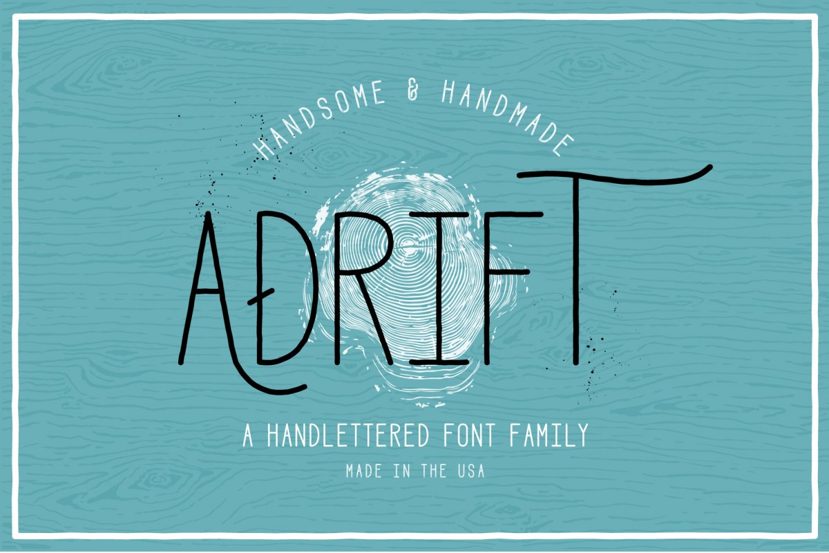 Adrift Font example image 1