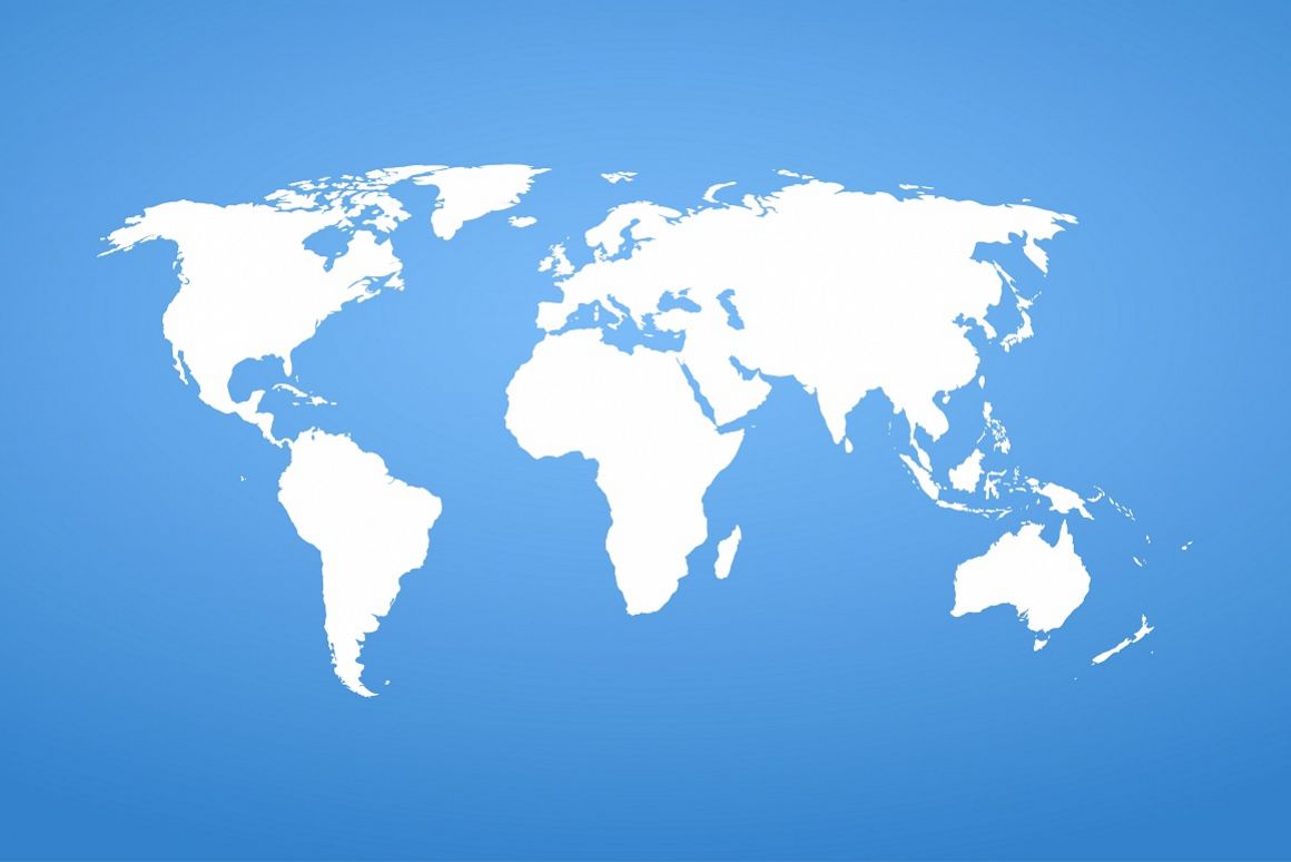 World detail vector map. example image 1