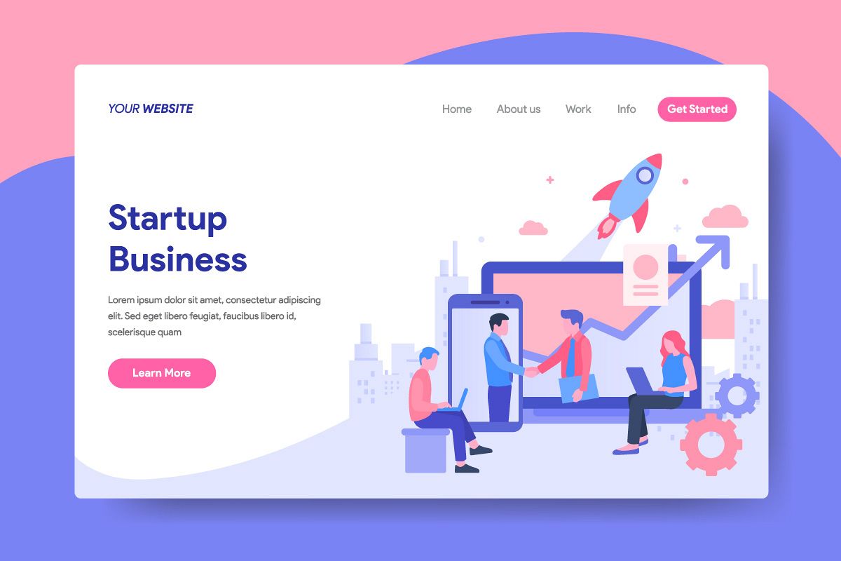 Startup Business Illustration Concept for Landing Page example image 1