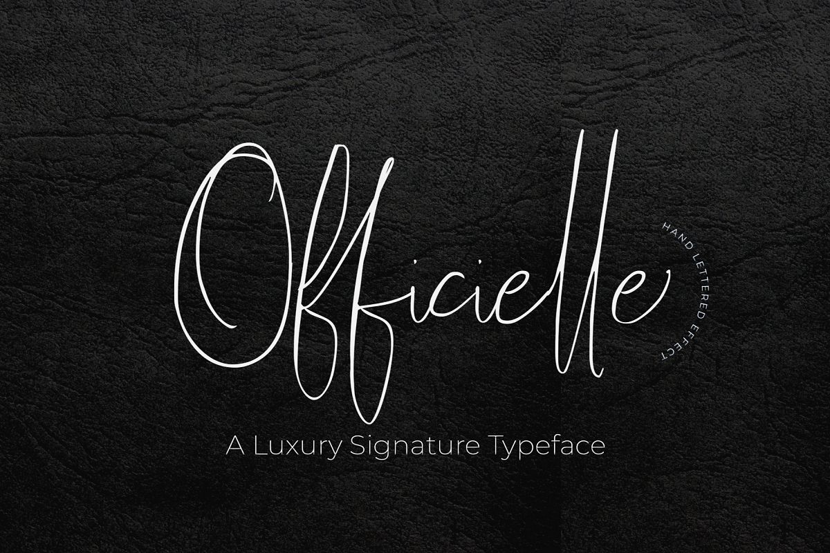 Officielle | Lovely Signature Font example image 1