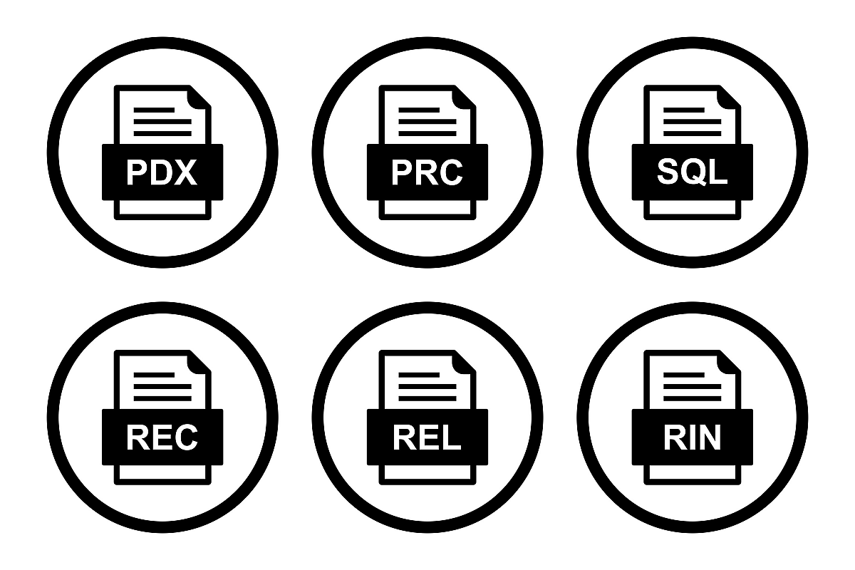 Set Of File Formats Icons example image 1