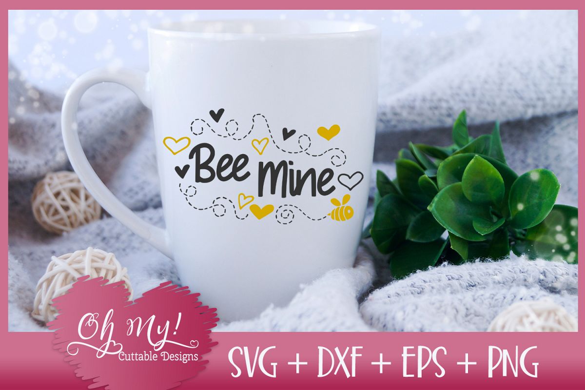Bee Mine - SVG EPS DXF Cutting File example image 1
