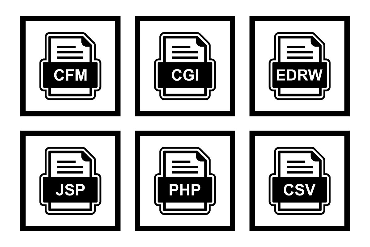 Set Of File Formats Icons example image 1