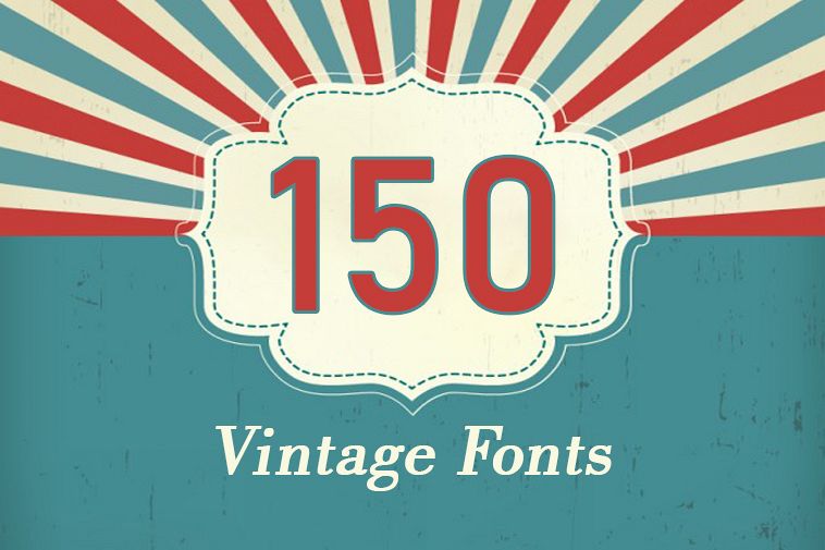 150 Premium Vintage Fonts example image 1