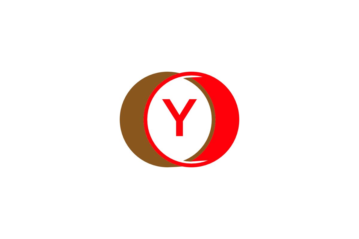 y letter circle logo example image 1