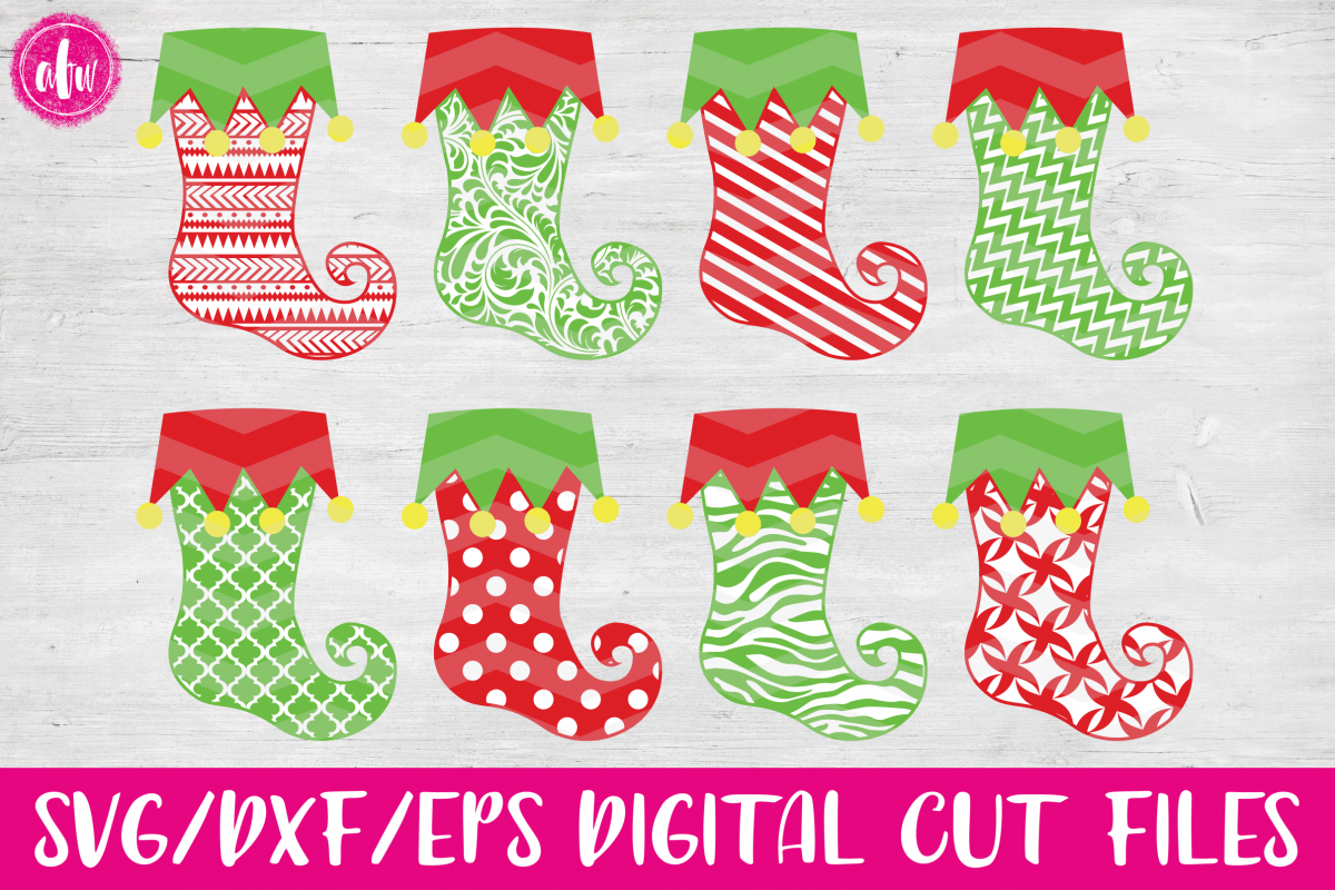 Download Christmas Stockings - SVG, DXF, EPS Cut File