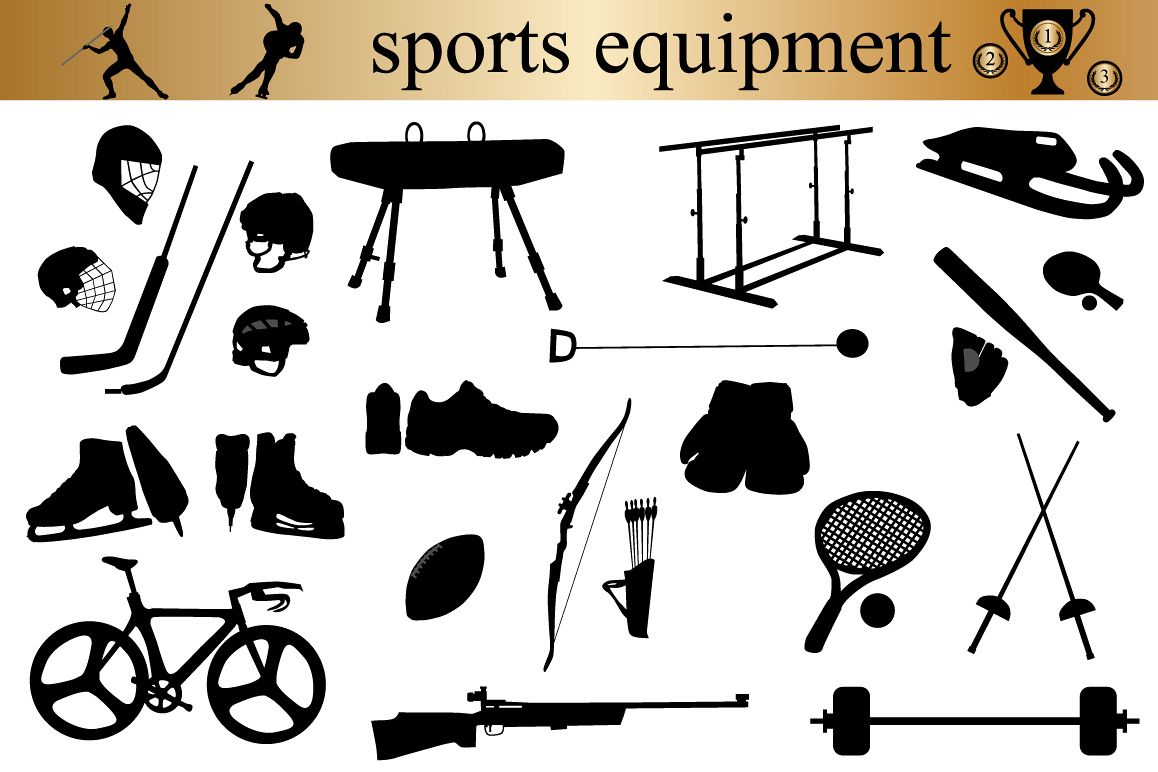 Sports equipment (45721) Illustrations Design Bundles