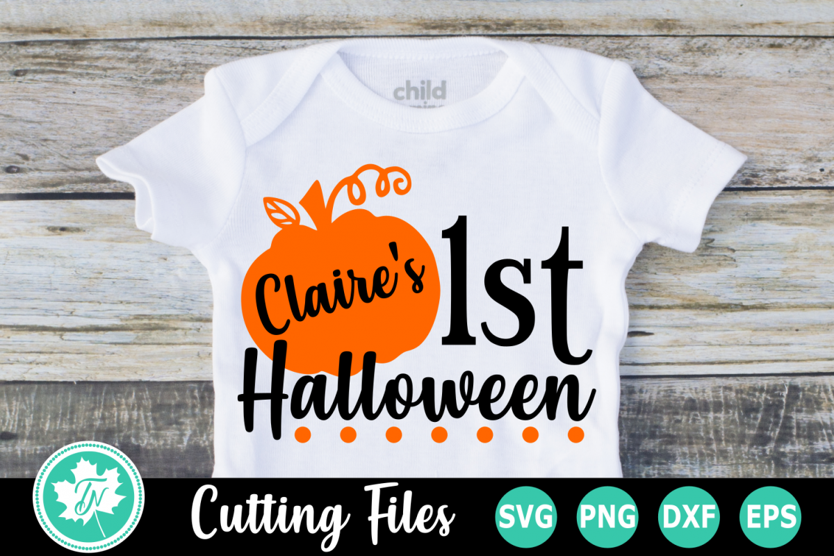 1st Halloween - A Halloween SVG Cut File example image 1