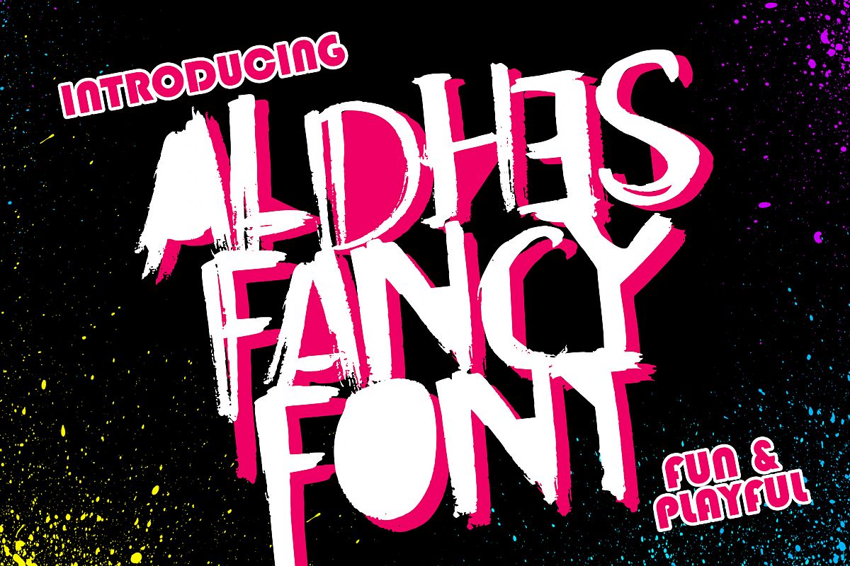Aldhes Fancy Font example image 1