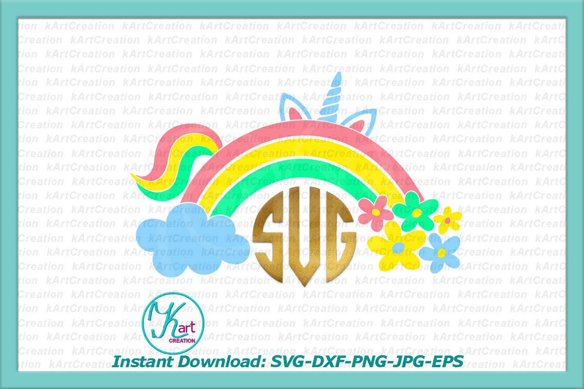 Download unicorn svg, rainbow svg, flowers svg, cloud svg (38601) | SVGs | Design Bundles