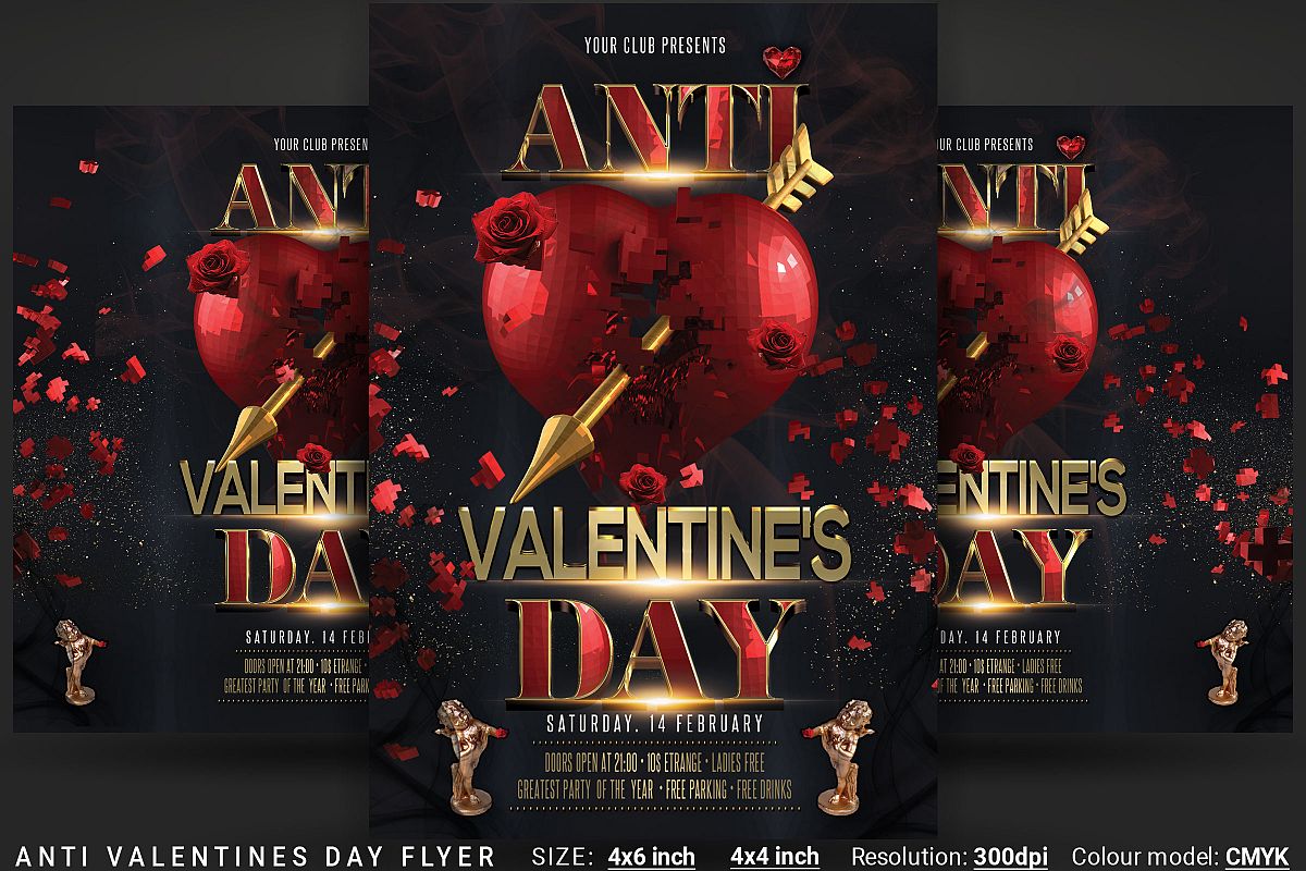Anti Valentines Day Flyer example image 1