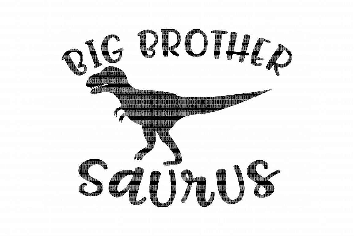 Big Brother Saurus SVG Files for Silhouette and Cricut Design Space