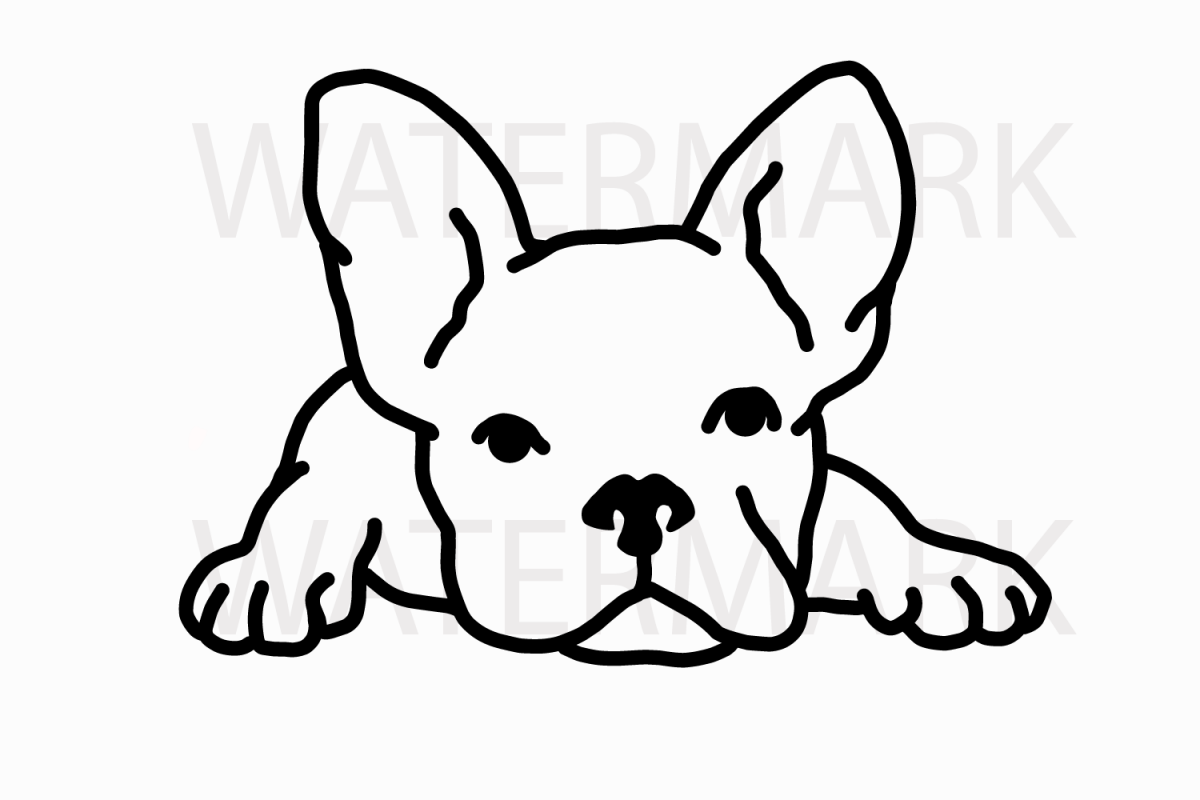 Cute Bulldog Drawing