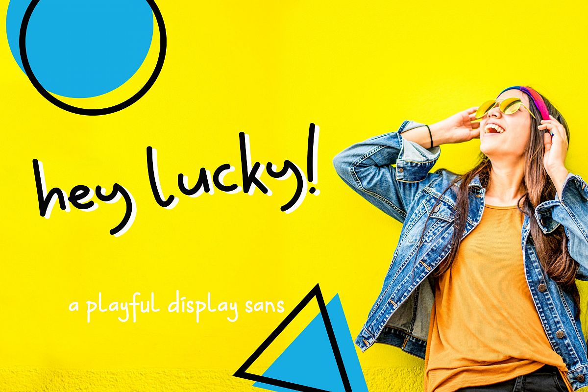 Hey Lucky! Displays Sans example image 1