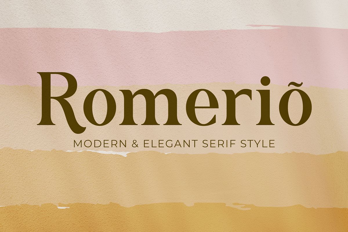 Romerio | Elegant Serif Style example image 1
