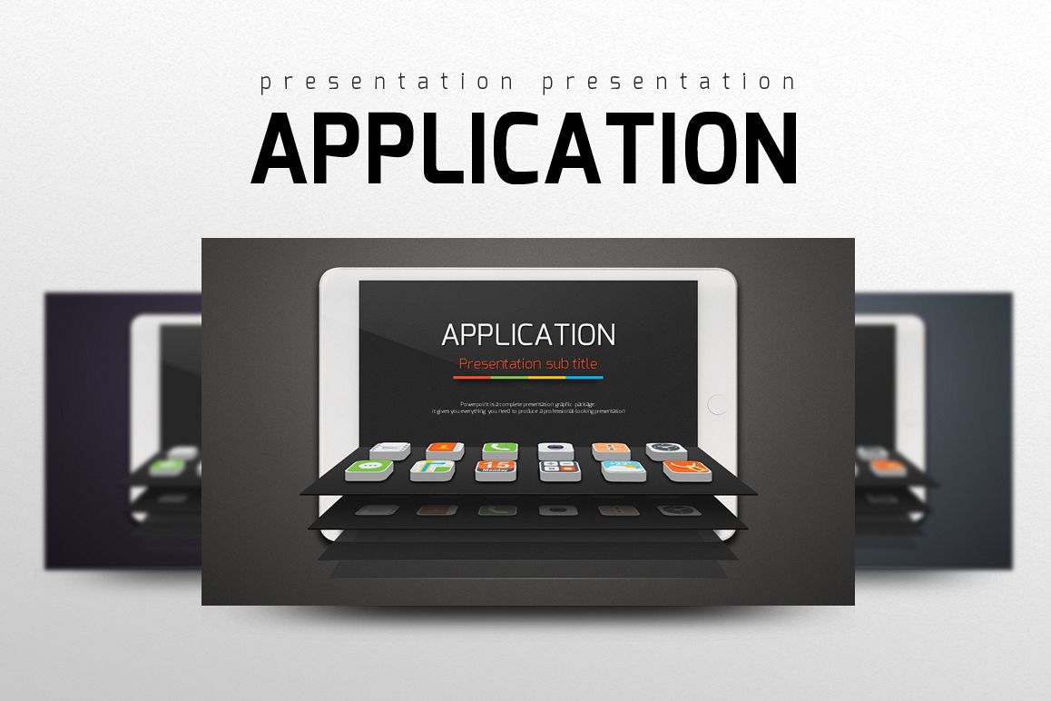 Application Presentation Template example image 1