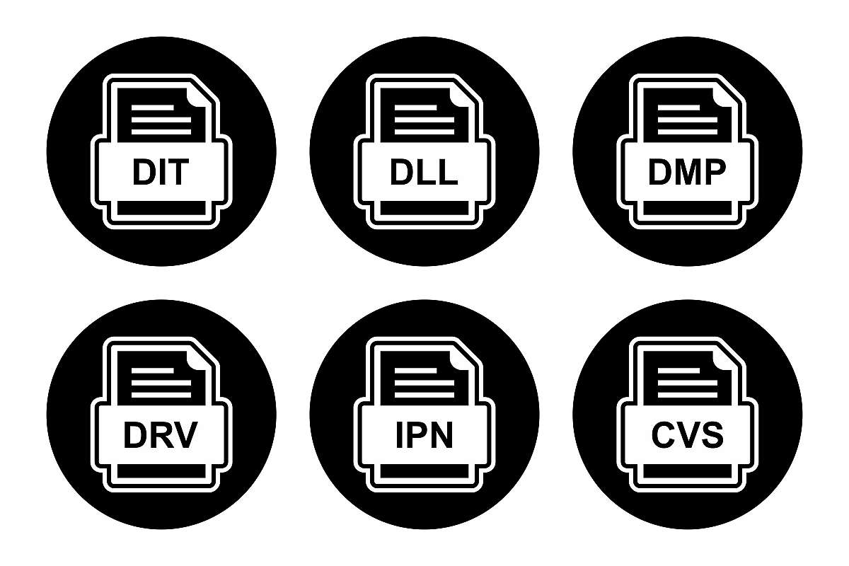 Set Of File Formats Icons example image 1