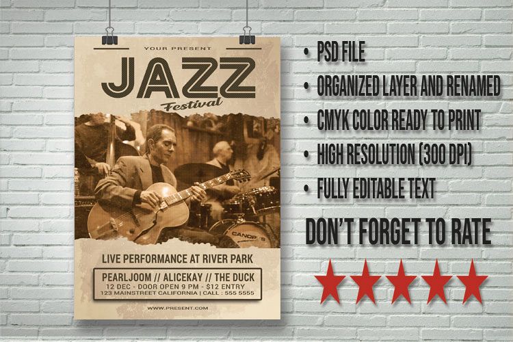 Jazz Festival Flyer example image 1