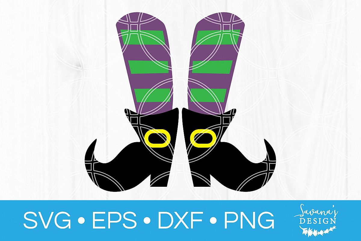 Witch Legs SVG Witch Shoes SVG Halloween Witch SVG Feet example image 1