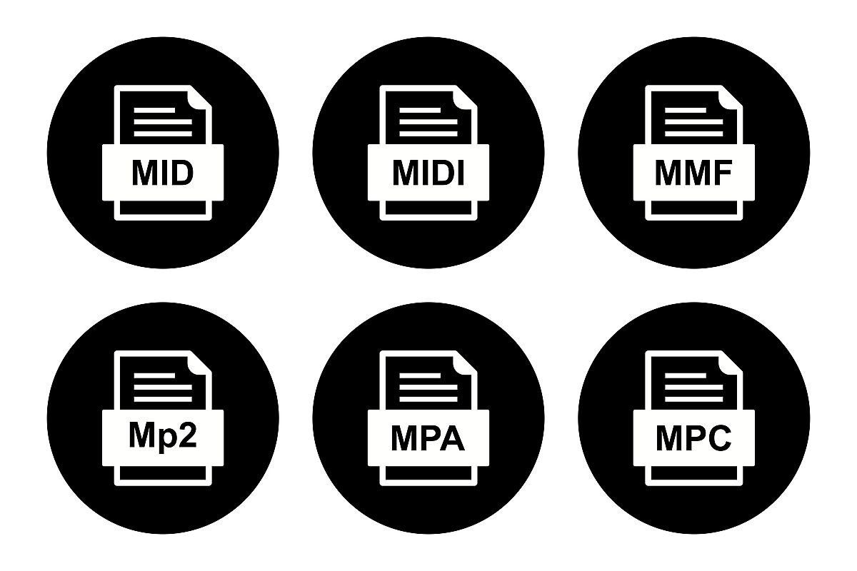Set Of File Formats Icons example image 1