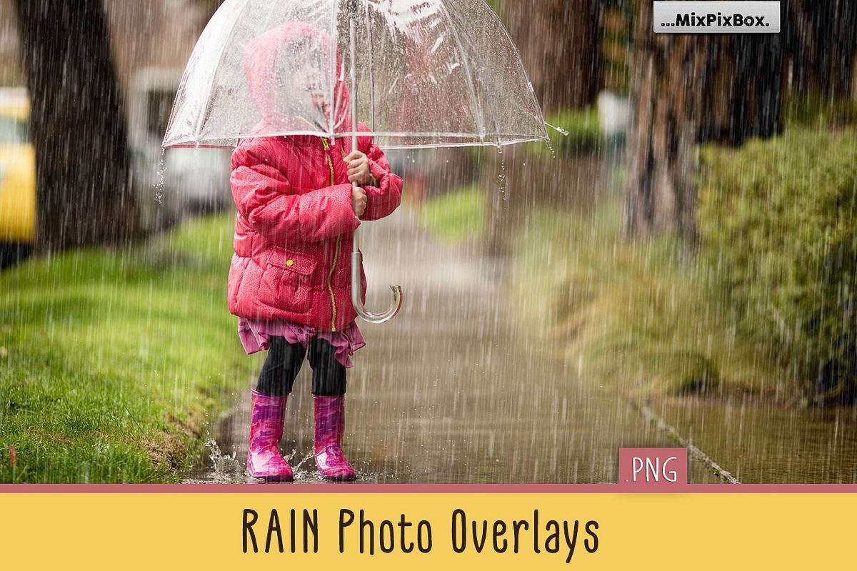Realistic Rain Photo Overlays example image 1