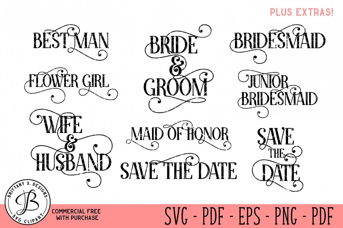Download Wedding SVG Bundle