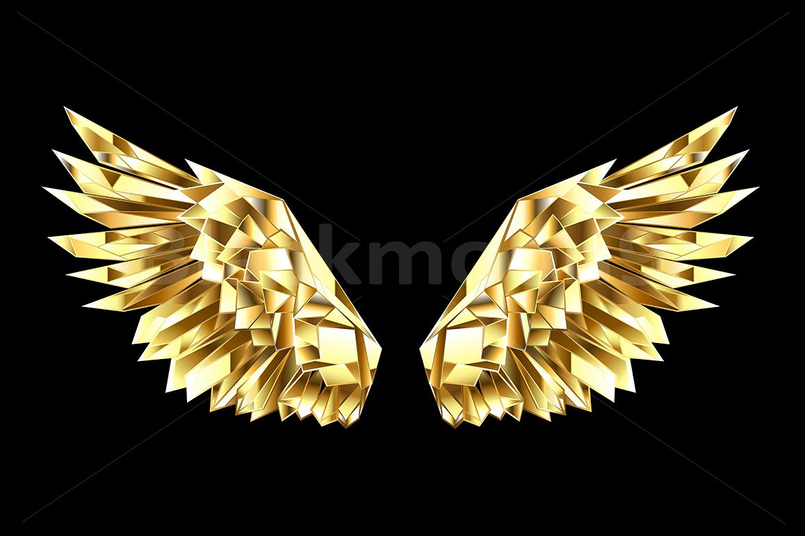 Gold Polygonal Wings example image 1