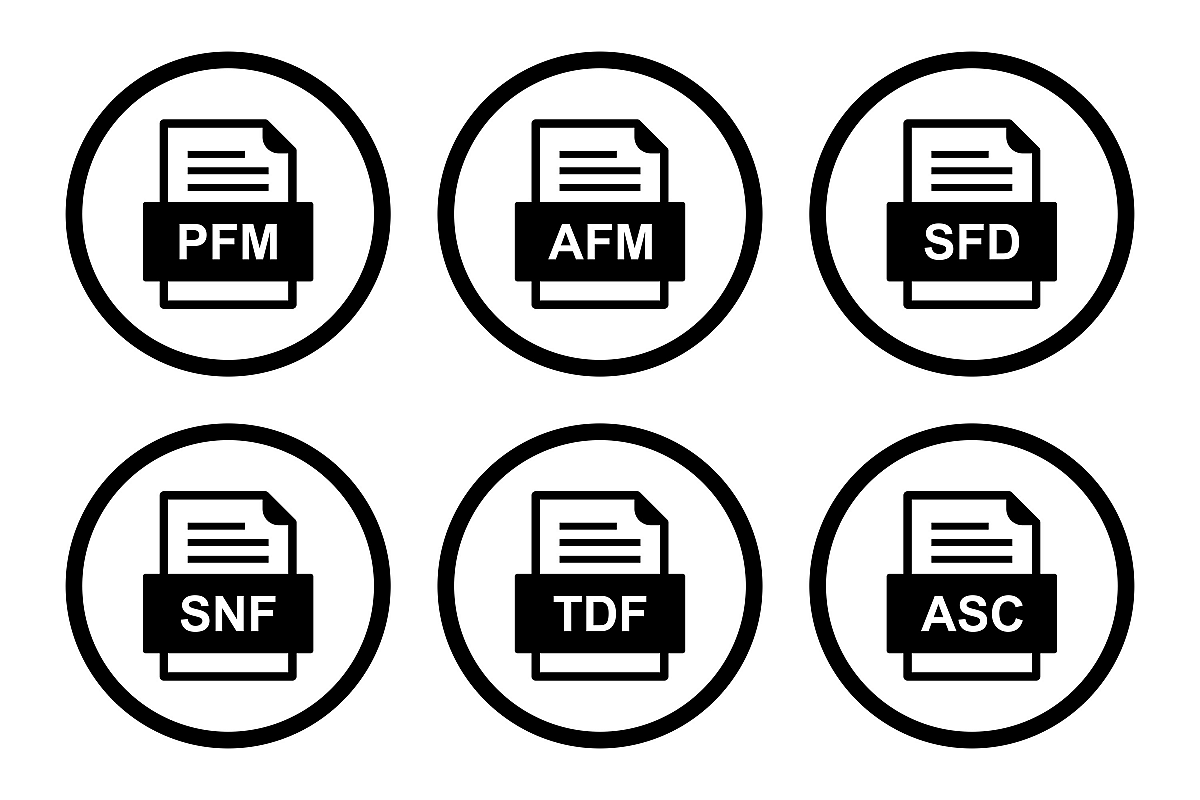 Set Of File Formats Icons example image 1
